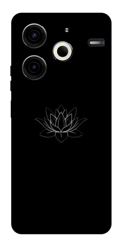Чохол на TECNO Pova 6 Neo (LI6) Black Lotus фото 1 з 1
