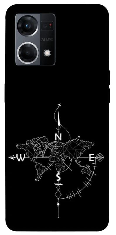 Чохол на Oppo Reno 7 4G Travel Map фото 1 з 1