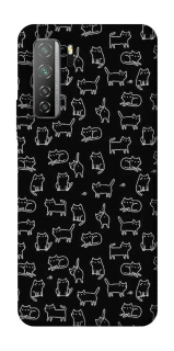 Чохол на Huawei Nova 7 SE Black Cats фото 1 Чохол на Huawei Nova 7 SE Black Cats фото 1 з 1