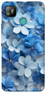 Чехол на TECNO POP 4 Синие цветы фото 1 из 1