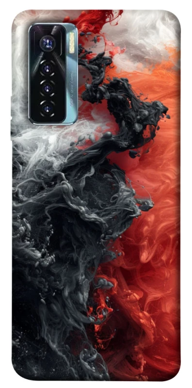 Чохол на TECNO Camon 17 Pro Black and Red фото 1 з 1