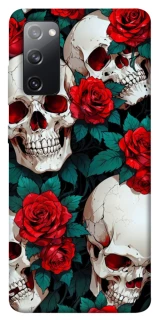 Чохол на Samsung Galaxy S20 FE skull and rose фото 1 з 1