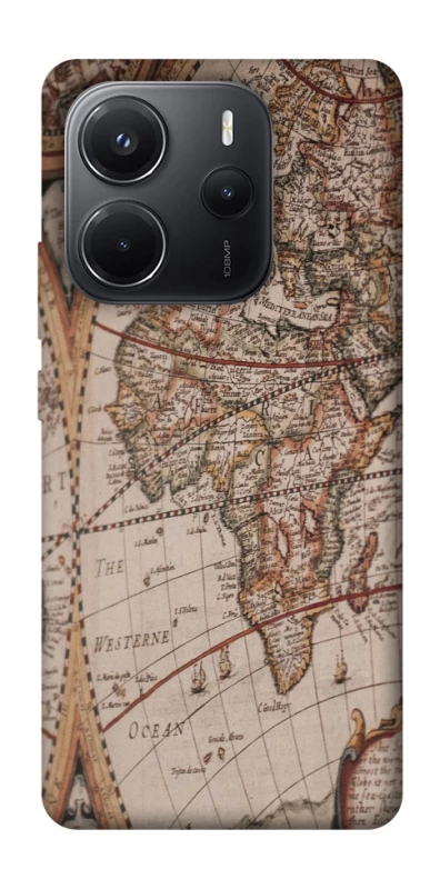 Чехол на Xiaomi Redmi Note 14 4G (Int. version) Карта путешествий фото 1 из 1