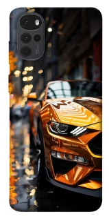 Чохол на Motorola Moto G22 Golden sports car фото 1 з 1