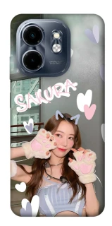 Чохол на Infinix Smart 9 4G / Hot 50i Sakura - LE SSERAFIM фото 1 з 1