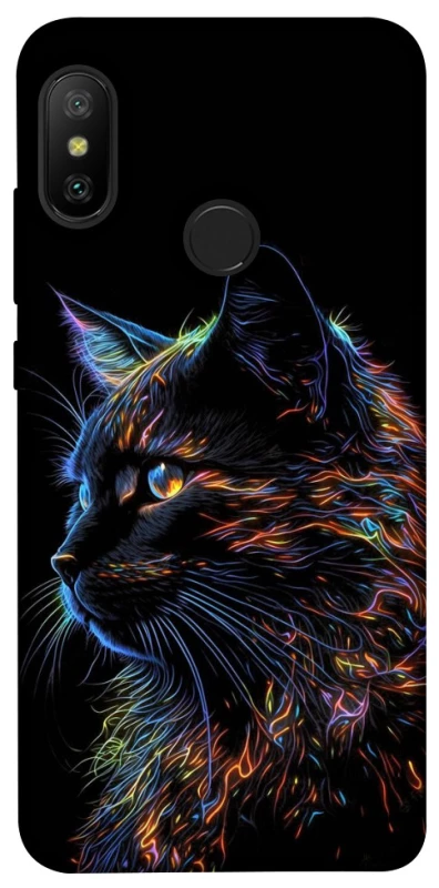 Чохол на Xiaomi Mi A2 Lite / Xiaomi Redmi 6 Pro Чорний кіт фото 1 з 1