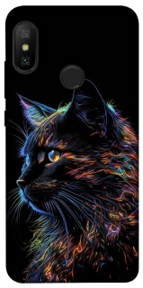 Чохол на Xiaomi Mi A2 Lite / Xiaomi Redmi 6 Pro Чорний кіт фото 1 з 1