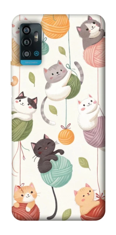Чохол на ZTE Blade A71 Funny Kittens фото 1 з 1