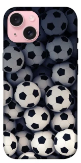 Чехол на Apple iPhone 15 (6.1") Футбольные мячи фото 1 из 1