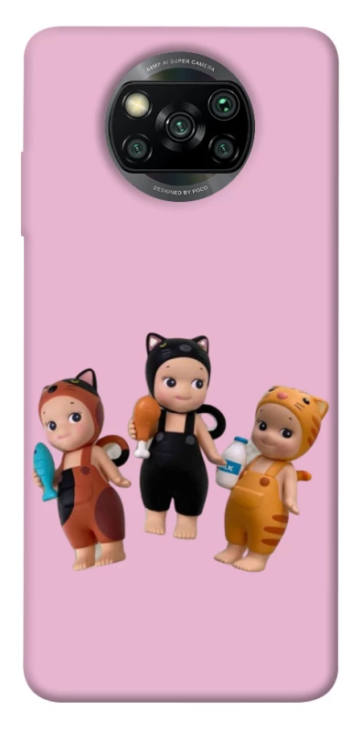 Чохол на Xiaomi Poco X3 NFC / Poco X3 Pro Cat Cafe Trio фото 1 з 1