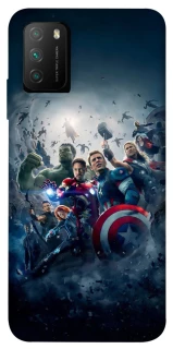 Чехол на Xiaomi Poco M3 Marvel heroes фото 1 из 1