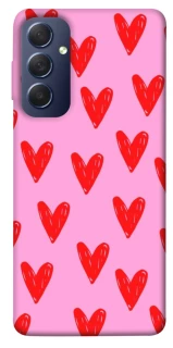 Чехол на Samsung Galaxy M54 5G Red hearts 2 фото 1 из 1