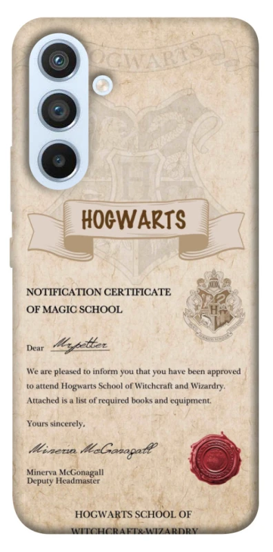 Чохол на Samsung Galaxy A54 5G The Hogwarts acceptance letter фото 1 з 1