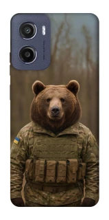 Чехол на Motorola Moto G05 Медведь защитник фото 1 из 1
