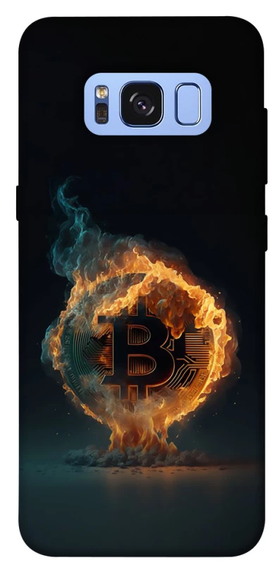 Чехол на Samsung G950 Galaxy S8 Fire Bitcoin фото 1 из 1