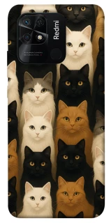 Чехол на Xiaomi Redmi 10C Colorful Cat Collage фото 1 Чехол на Xiaomi Redmi 10C Colorful Cat Collage фото 1 из 1