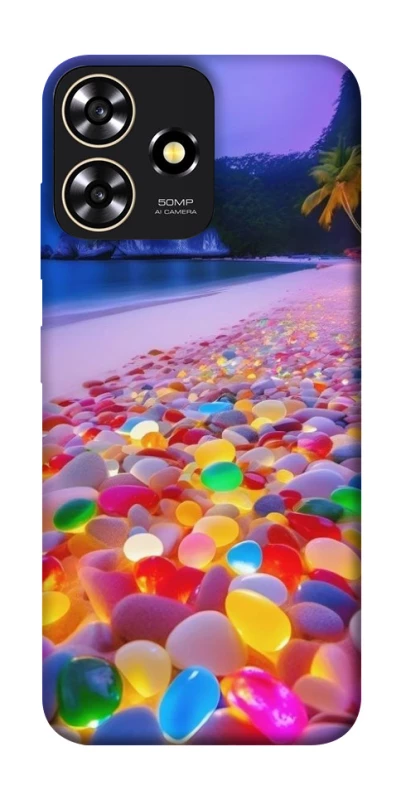 Чохол на ZTE Blade A73 4G Каміння світиться на березі фото 1 з 1