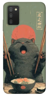 Чехол на Samsung Galaxy A03s Hungry Cat фото 1 из 1