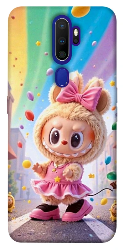 Чохол на Oppo A5 (2020) / Oppo A9 (2020) Labubu rainbow фото 1 з 1