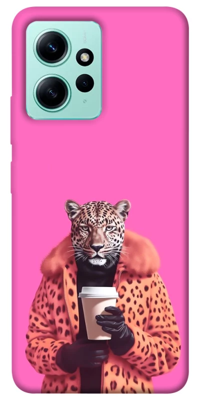 Чехол на Xiaomi Redmi Note 12 4G Леопард с кофе фото 1 из 1