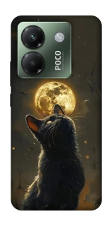 Чохол на Xiaomi Poco M7 pro 5G Кіт під місяцем v2 фото 1 з 1