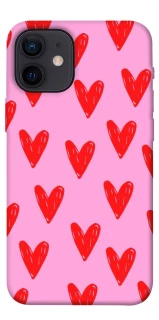 Чехол на Apple iPhone 12 mini (5.4") Red hearts 2 фото 1 из 1