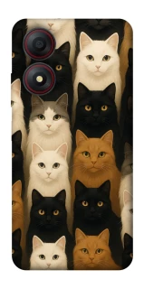 Чехол на ZTE Blade A34 4G Colorful Cat Collage фото 1 Чехол на ZTE Blade A34 4G Colorful Cat Collage фото 1 из 1