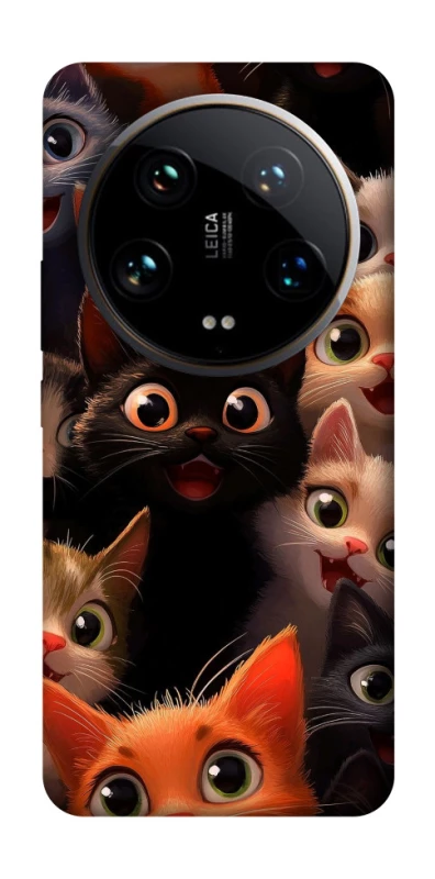 Чохол на Xiaomi 14 Ultra happy cats фото 1 з 1