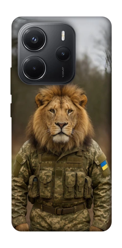 Чехол на Xiaomi Redmi Note 14 4G (Int. version) Лев защитник фото 1 из 1