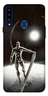 Чохол на Samsung Galaxy A20s Срібний серфер фото 1 з 1