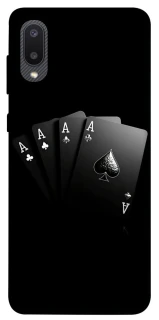 Чехол на Samsung Galaxy A02 Black Cards фото 1 из 1