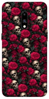 Чохол на OnePlus 7 Черепа та рози фото 1 з 1