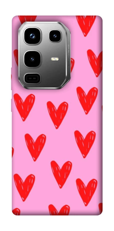 Чохол на Infinix Note 50 Pro Red hearts 2 фото 1 з 1