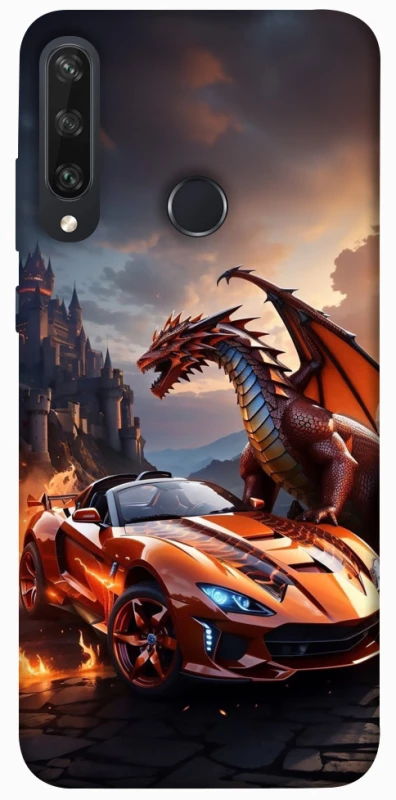 Чохол на Huawei Y6p Сar and dragon фото 1 з 1