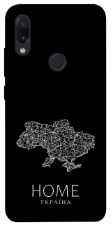 Чохол на Xiaomi Redmi Note 7 / Note 7 Pro / Note 7s Ukraine black map фото 1 з 1