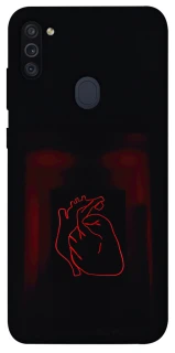 Чехол на Samsung Galaxy M11 Красное сердце фото 1 из 1