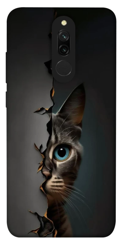 Чехол на Xiaomi Redmi 8 Кот-подглядыватель v2 фото 1 из 1