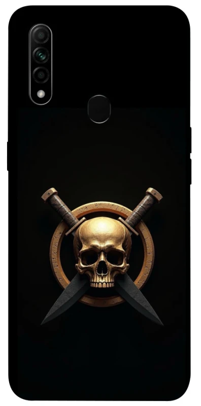 Чохол на Oppo A31 Golden Skull фото 1 з 1