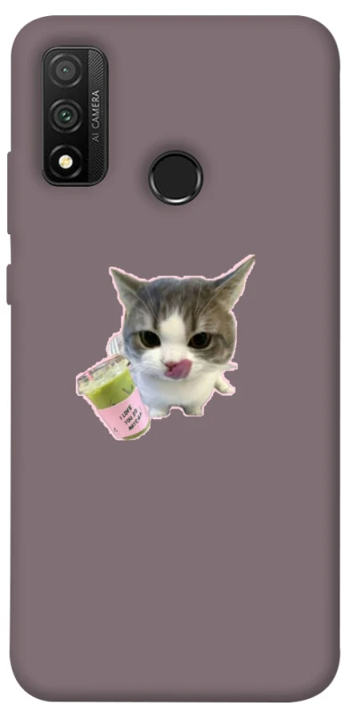 Чохол на Huawei P Smart (2020) cat matcha фото 1 з 1