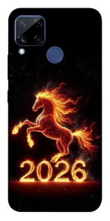Чохол на Realme C15 Red Fire Horse ver.1 фото 1 з 1