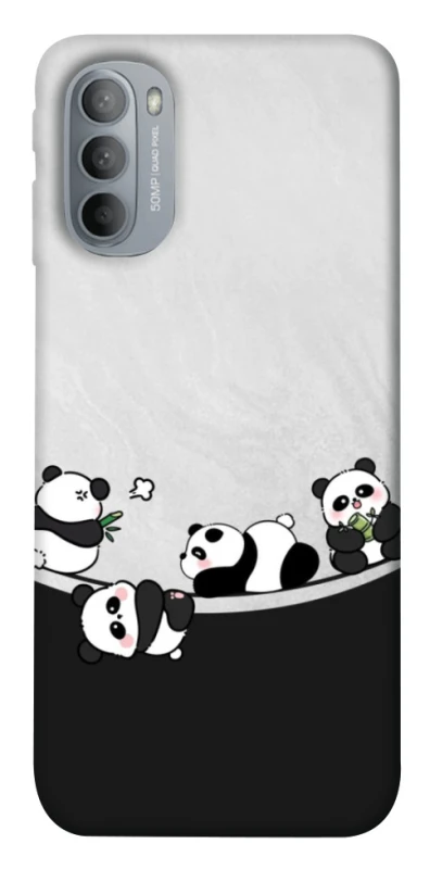 Чехол на Motorola Moto G31 Four pandas фото 1 из 1