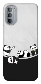 Чохол на Motorola Moto G31 Four pandas фото 1 з 1