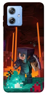 Чехол на Motorola Moto G84 Minecraft game adventure фото 1 из 1