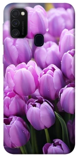 Чехол на Samsung Galaxy M30s / M21 Фиолетовые тюльпаны фото 1 из 1