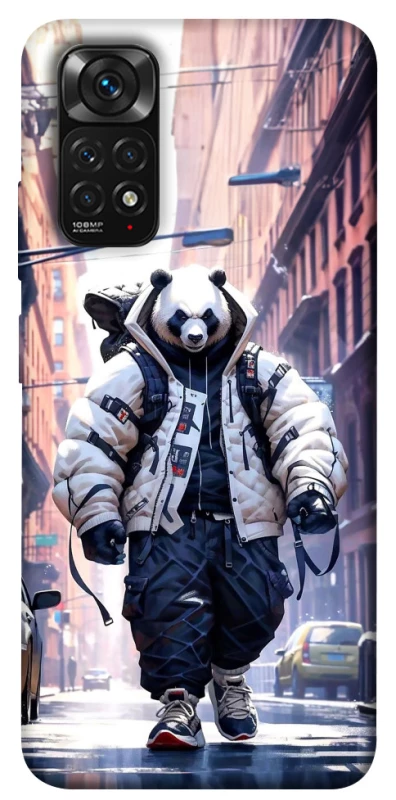 Чехол на Xiaomi Redmi Note 11 (Global) / Note 11S Панда курьер фото 1 из 1