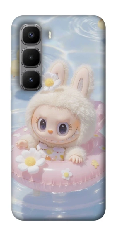 Чохол на Infinix Hot 60 Pro+ Labubu swimming фото 1 з 1