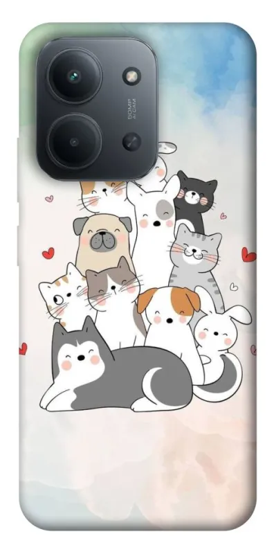 Чохол на Xiaomi Redmi 15C (Global) Funny Pets ver.2 фото 1 з 1