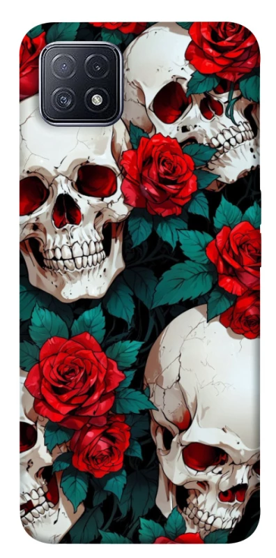 Чохол на Oppo A73 skull and rose фото 1 з 1