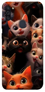 Чохол на Samsung Galaxy M11 happy cats фото 1 з 1