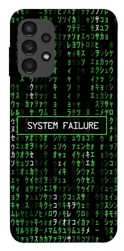 Чехол на Samsung Galaxy A13 4G Matrix system failure фото 1 Чехол на Samsung Galaxy A13 4G Matrix system failure фото 1 из 1